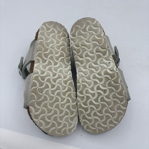 Birkenstock Sandals Girls Kids Size US 8 EU 26 Rio Silver Shiny Iridescent Spark - Picture 8 of 8